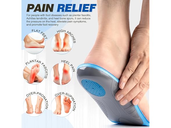 AnnyAm Arch Support Inserts for Plantar Fasciitis