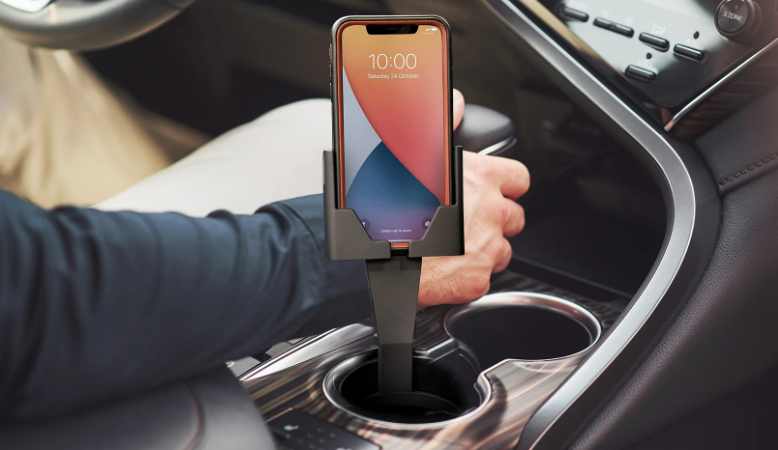 2 Pack Adjustable 2 In 1 Cup Holder Phone Mount - Gallery 8