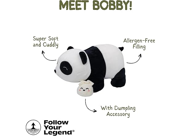 Follow Your Legend Bobby The Panda Plush