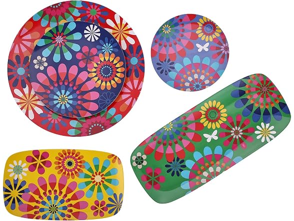 French Bull Plates - 4 Piece Set - 11 inch Festival