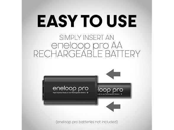 (8 Pack) Eneloop Panasonic Pro Battery Adapters