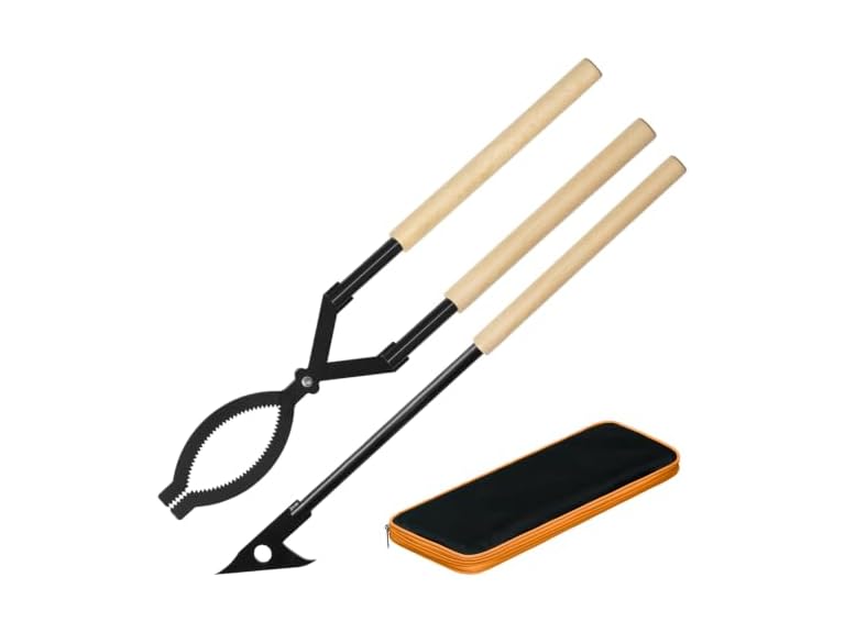 28 Inch Fireplace Tongs and Fire Poker Set