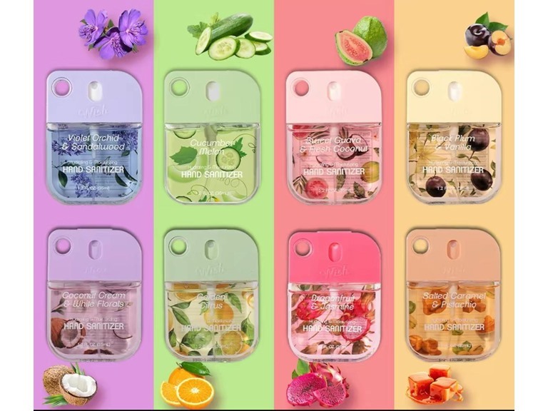 6 or 12 Pack - Power Mist Hydrating Hand Sanitizer Spray 1.2oz 