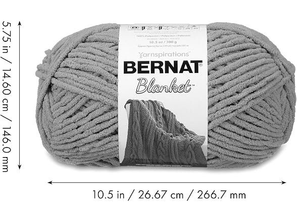 Bernat Blanket Super Bulky Acrylic Yarn - 2