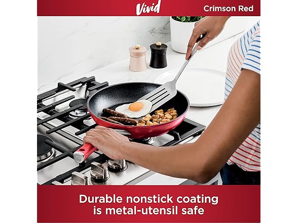 Ninja Foodi NeverStick Vivid 8pc Set Crimson Red