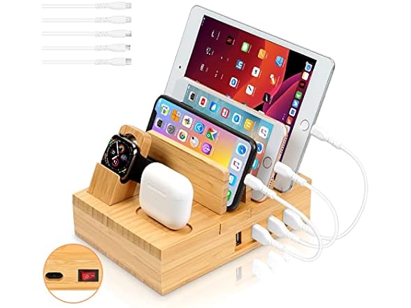 Bamboo Charging Station