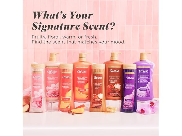 Caress Daily Silk, White peach and