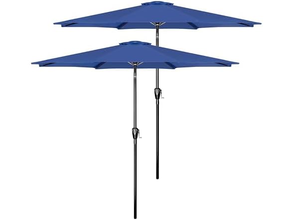 Simple Deluxe Patio Umbrella 9 FT, Blue 1 Pack