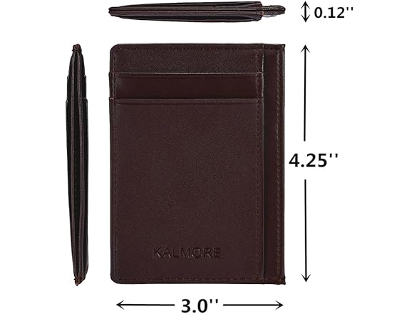 KALMORE Unisex-Adult's Credit Card Holder Leather