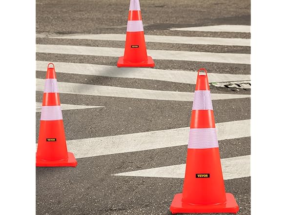 VEVOR Safety Cones - 12 x 28"