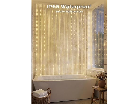 Brightown 180 LED Shower Curtain Fairy Lights