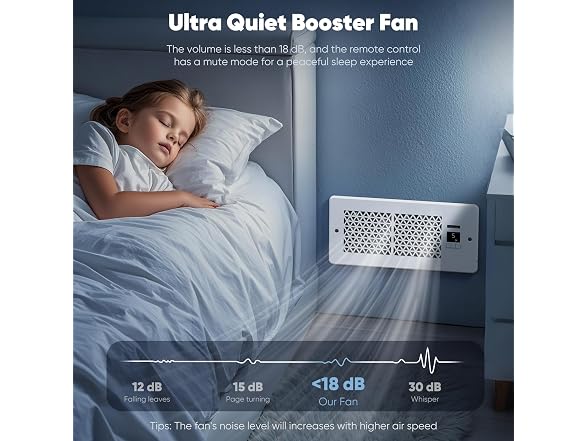 MATULSA Register Booster Fan 4" x 10" White