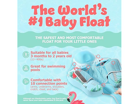 MAMBOBABYFLOAT Trendy Voyager Baby Pool Float