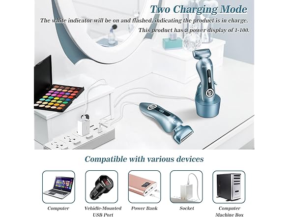 2 Pack Electric Razor for Women