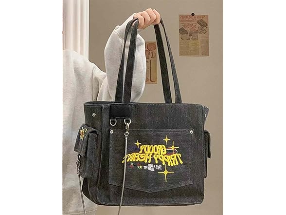 Lefe Liee large canvas tote bag for women