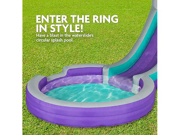 Sunny & Fun Inflatable Single Ring Water Slide Park