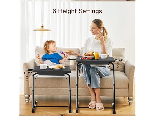 HUANUO Adjustable TV Tray Table