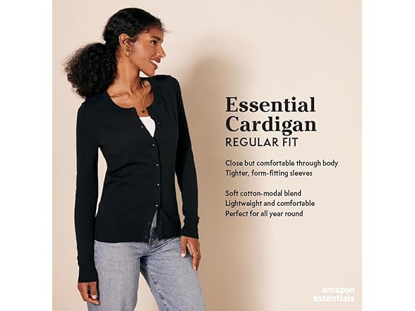 Amazon Essentials Womens Classic Cardigan