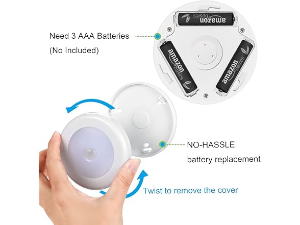 AMIR Motion Sensor LED Lights 12-Pack