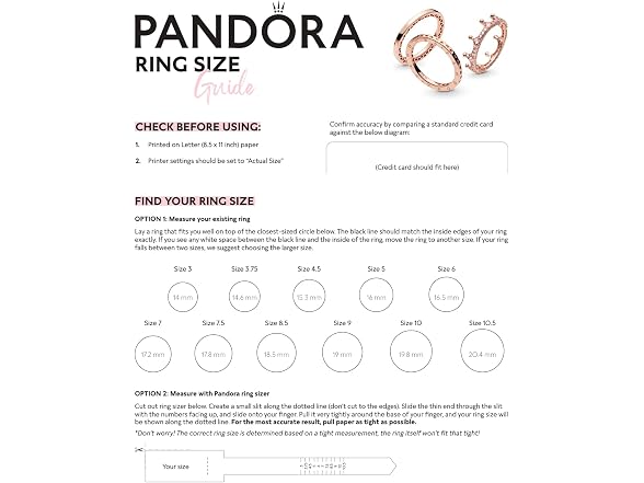 PANDORA Princess Wishbone Ring - Size 5, No Gift Box