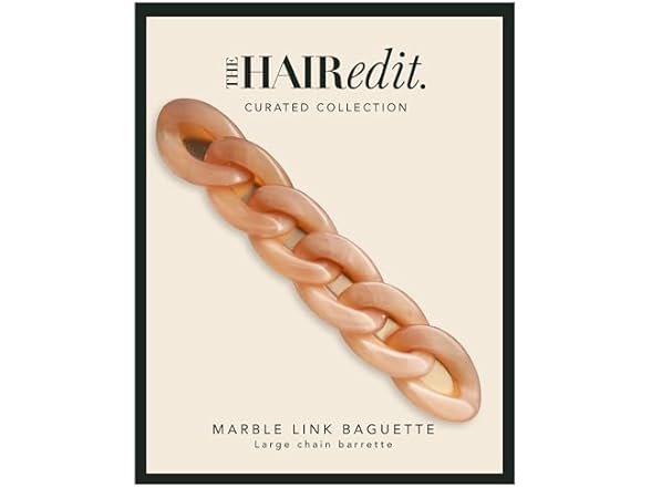 The Hair Edit Marble Link Baguette