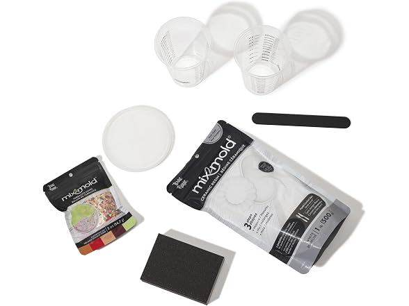 Brea Reese Mix2Mold Terrazzo Ceramic Coaster Kit