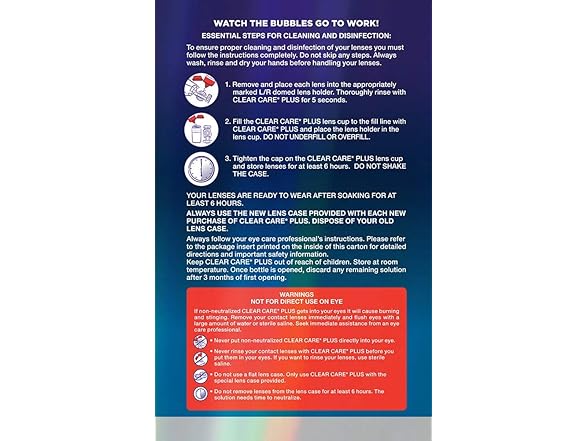 Clear Care Plus Solution 12oz (1pk)