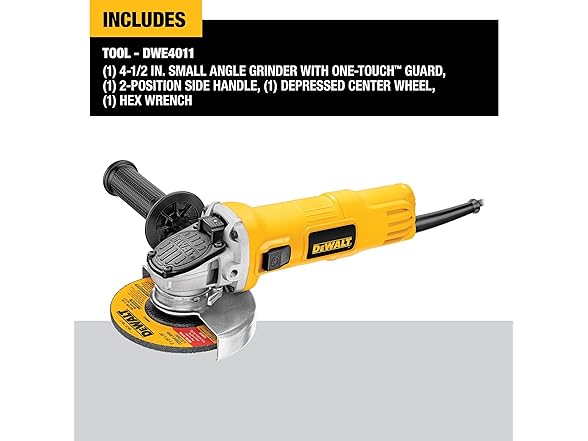 DEWALT DWE4011 Small Angle Grinder