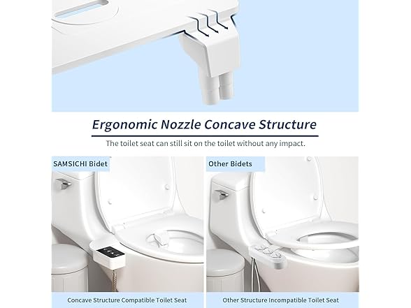 SAMSICHI New Bidet Attachment for Toilet