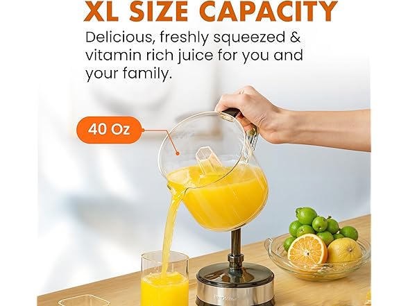 Elite Gourmet 40-Watt Electric Citrus Juicer