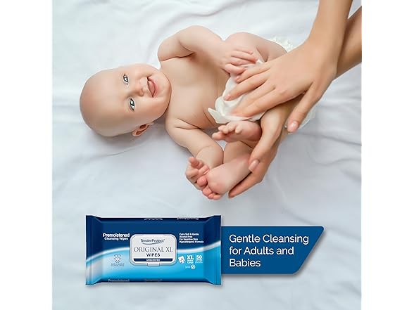 TenderProtect Original XL Premium Adult Wipes 50pk