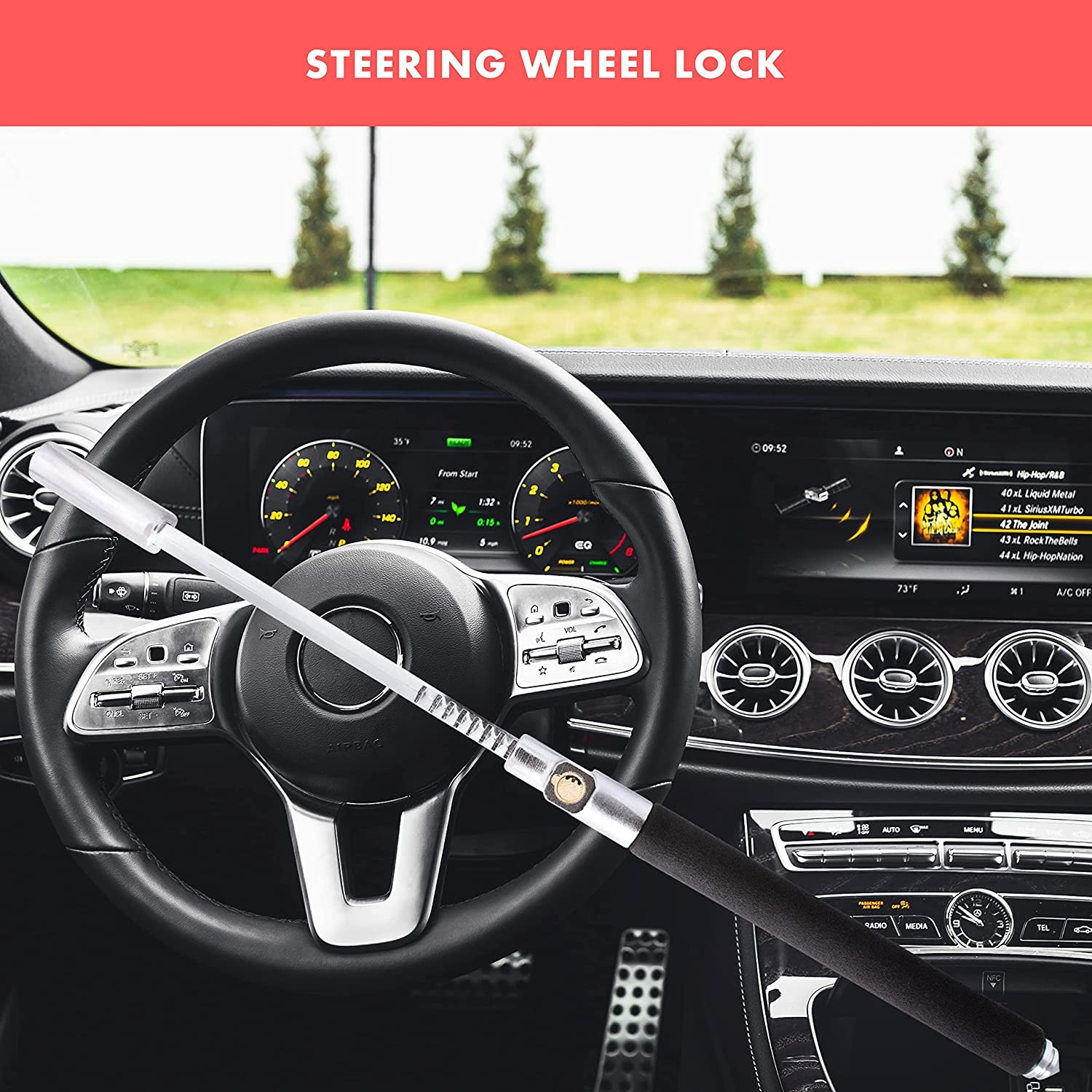Zone Tech Wl0005 Car Steering Wheel Lock - Gallery 10