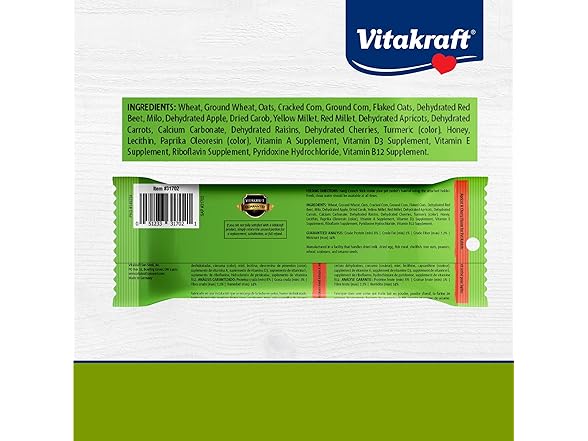 Vitakraft Rabbit Treat Stick, Apricot & Cherry
