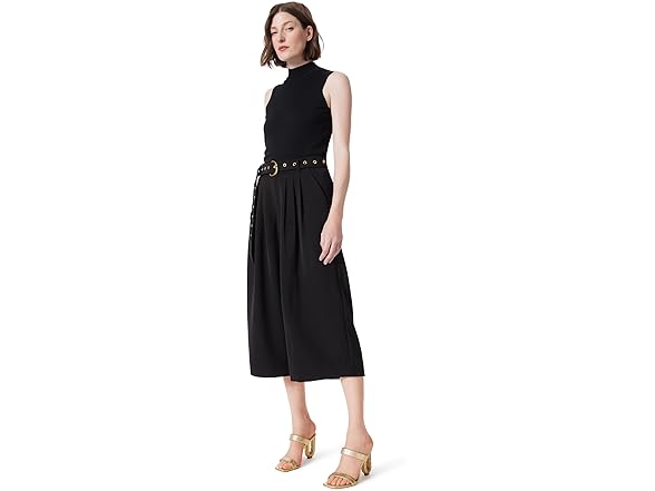 DEE OCLEPPO Mariana Belted Wide Leg Cropped Pant