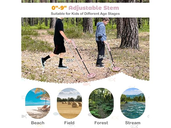 Costzon Kids Metal Detector Pink