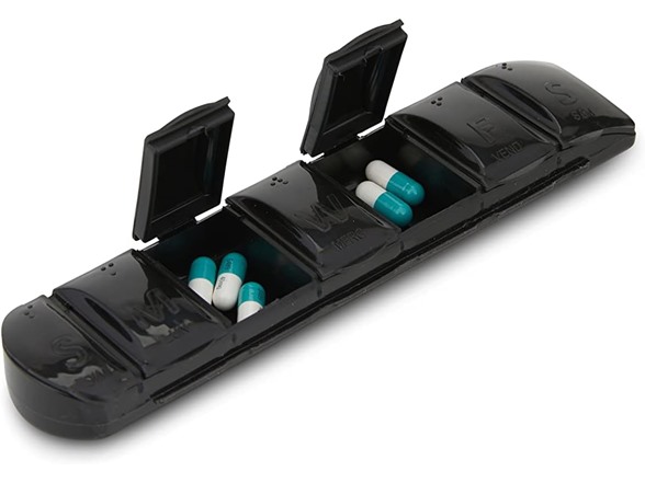 Combine Daily Pill Box Organizer With Water Bottle