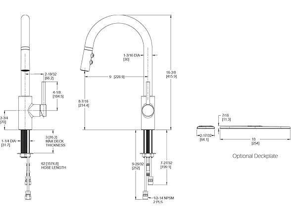 Pfister LG529SAB Stellen Kitchen Faucet, Pull Down Sprayer