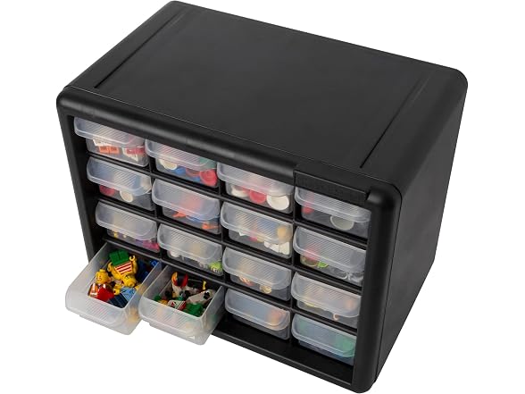 Akro-Mils 16-Drawer Plastic Drawer Storage Cabinet for Gar