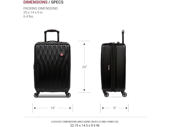 SwissGear SwissGear 8018 Expandable Luggage Set, 3