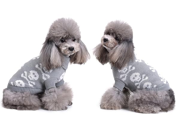 S-Lifeeling Skull Dog Sweater Holiday Hallow