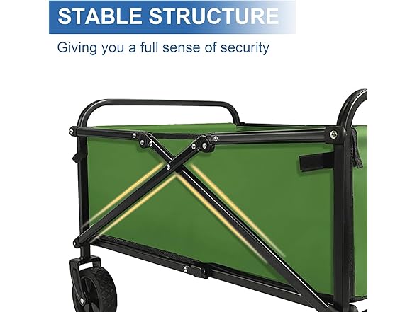 SAILARY Collapsible Foldable Wagon, Green