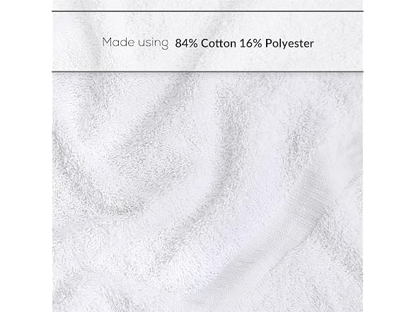 GOLD TEXTILES 48 White Economy Bath Towels Bulk