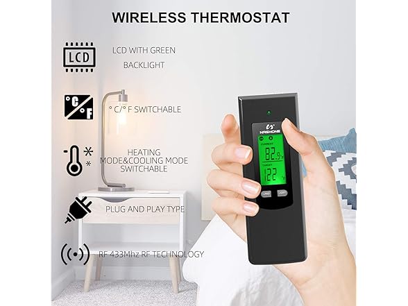 Nashone Wireless Thermostat Socket