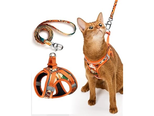 PetThem Cat Harness and Leash Set