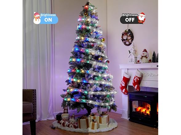 Minetom 2 Pack Christmas Tree Ribbon String Modes,