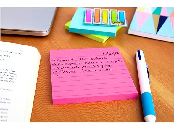 Post-it Post-it Super Sticky Lined Notes, 6