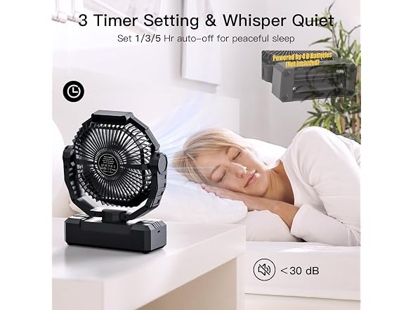 Wavmill D Battery Fan Black