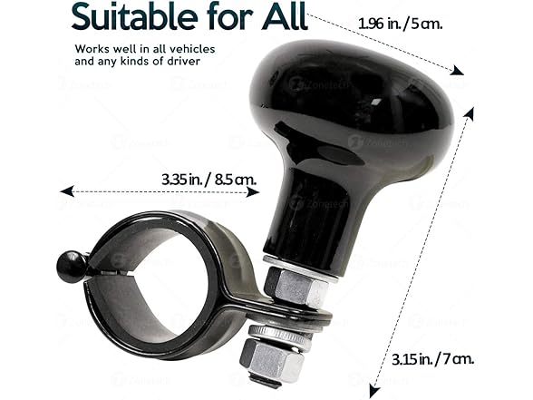 Zone Tech GA0031 Steering Wheel Spinner Knob