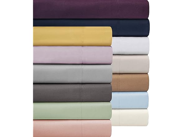 Superior Cotton Blend 3-Piece Full/Queen Duvet Cover Set Solid, White