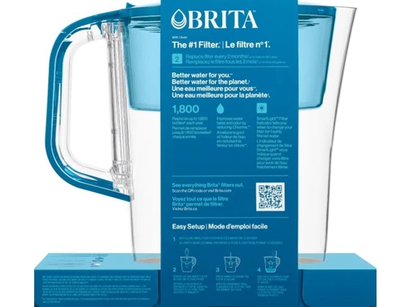 Brita 62042 Denali Water Pitcher with Original Filter